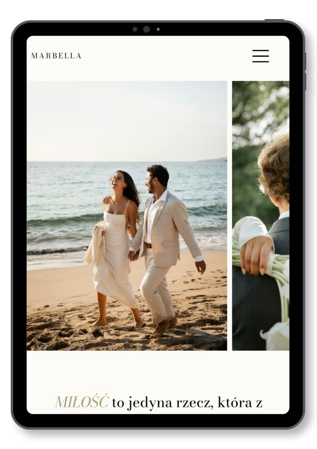 Szablon strony MARBELLA WHITE